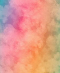 Abstract rainbow smoke texture. Steam, cloud realistic texture
