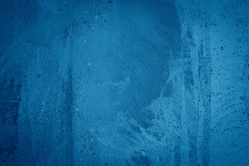 blue grunge plaster texture background with rough strokes