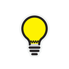 Bulb Stickers Illustration