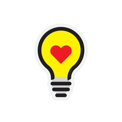 Bulb Stickers Illustration