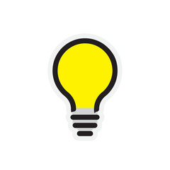 Bulb Stickers Illustration