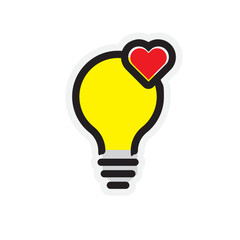 Bulb Stickers Illustration