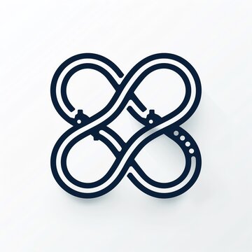 Simplified xof symbol icon with clean lines and modern look