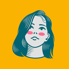 Character design avatar flat minimalist 9