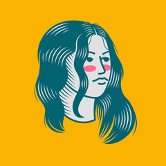 Character design avatar flat minimalist 12