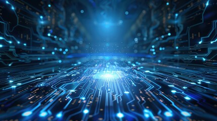 Obraz premium Technology and connection 4k wallpaper