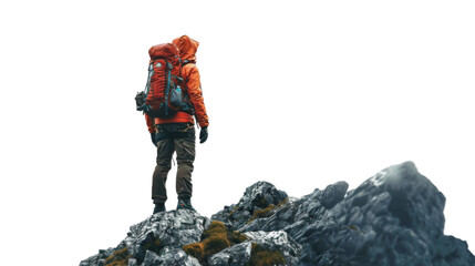Hiker on top of the mountain