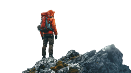 Hiker on top of the mountain