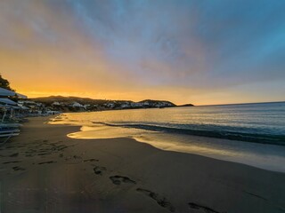 Tramonto in spiaggia