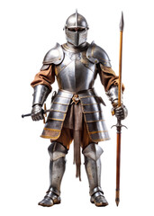 Fototapeta premium a knight isolated on transparent background