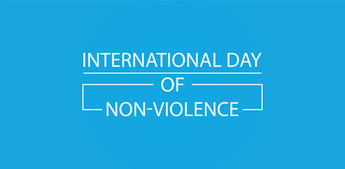 Peaceful Words Text Design Marks International Day of Non Violence