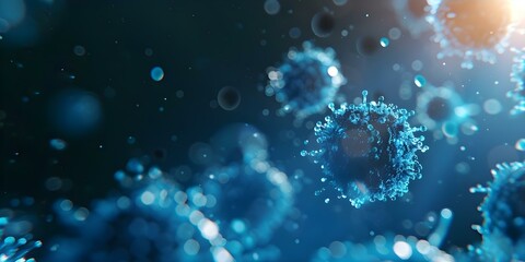 Blue Abstract Design Resembling Microorganisms Cells Bacteria, Perfect for Science Concepts. Concept Science Concepts, Abstract Design, Microorganisms, Cells, Bacteria