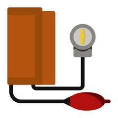 tensimeter icon in Flat color fill style