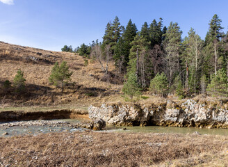 the beginning of autumn, walks in the countryside, panoramic views and seasonal state in nature,...
