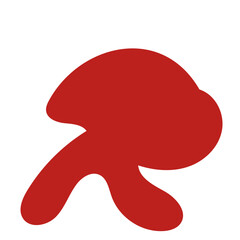 Red abstract shapes vector 