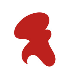 Red abstract shapes vector 