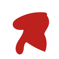 Red abstract shapes vector 