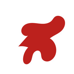 Red abstract shapes vector 