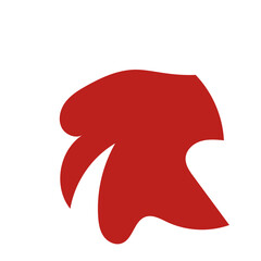 Red abstract shapes vector 