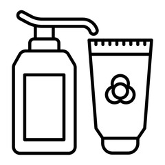 Skin moisturizer icon. outline icon
