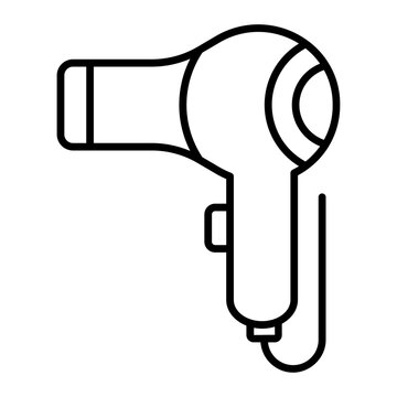 recommend clip art: Hair dryer icon. outline icon