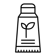 Toothpaste icon. outline icon