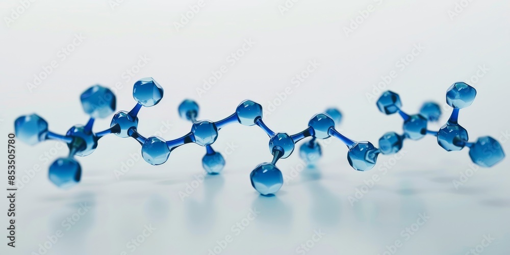 Aufkleber Modern molecular structure concept, showcasing the interconnectedness and complexity of chemical compounds