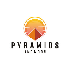pyramids and moon