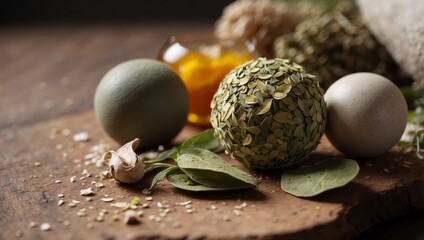 Natural Spa Ingredients herbal compress ball and herbal Ingredi.