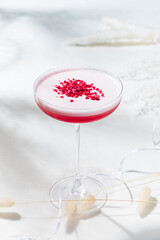 modern cocktail on the white