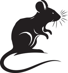 mouse  silhouette mouse vector mouse isolated in the white background