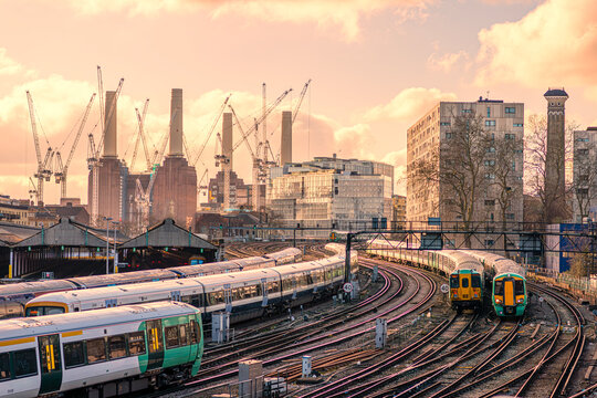 Battersea Power Station is a decommissioned coal-fired power station located on the south bank of the River Thames in Nine Elms, Battersea in the London