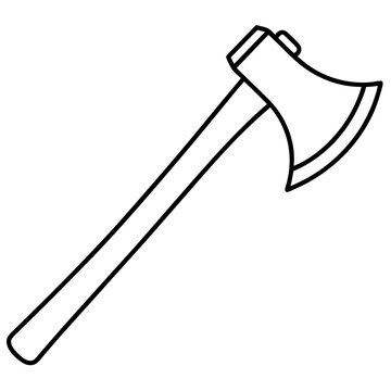 recommend clip art: Axe, clean line art, minimalist, Vector line art and silhouette illustration
                    