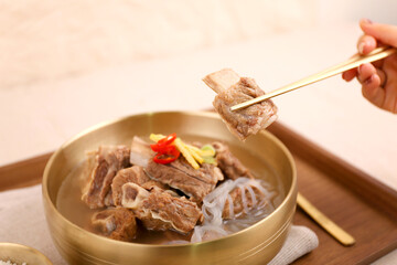 Korean Healthy Food. Korea Cuisine. Fresh Ingredients.