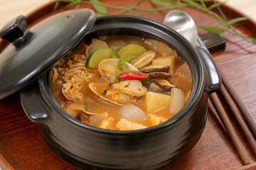Korean Healthy Food. Korea Cuisine. Fresh Ingredients.