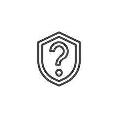 Security Question line icon