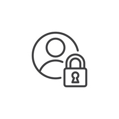 User Authentication line icon