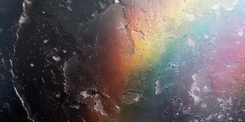 Abstract Rainbow Iridescent Surface