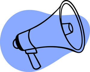 Fototapeta premium megaphone icon svg