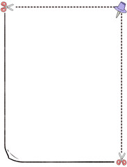 Obraz premium border frame for back to school