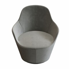 armchair isolated on white background, interior furniture, 3D illustration, cg render
