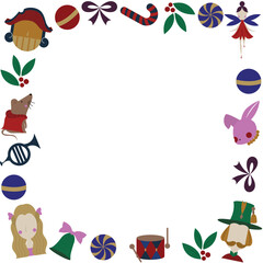 Fairy tale Christmas frame