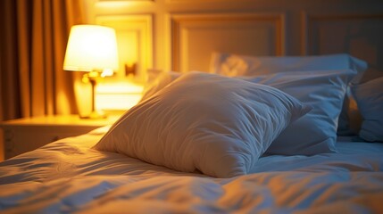 Comfy Hotel Room Offers A Retreat From Travel Fatigue, Providing Relaxation And Convenience, High Quality, HD