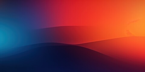 Abstract Gradient Background in Blue, Orange, and Red