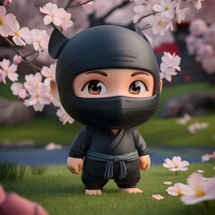 3D little ninja