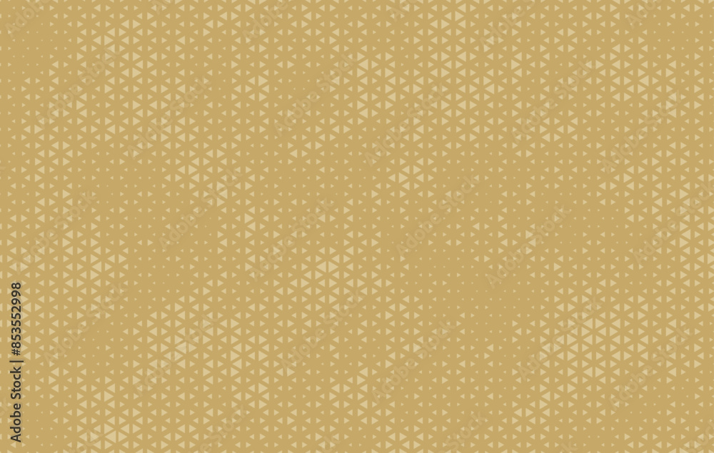 Aufkleber Triangular Halftone Texture Retro wave Vector Geometric Technology Abstract Background. Half Tone Triangles Retro Sandy Brown Pattern. Minimal 80s Style Dynamic Tech Structure Wallpaper