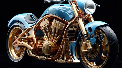 Fototapeta premium motorcycle on the street