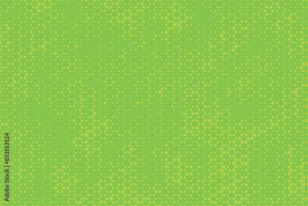Aufkleber Triangular Halftone Texture Retro wave Vector Geometric Technology Abstract Background. Half Tone Triangles Retro Peas Green Colored Pattern. Minimal 80s Style Dynamic Tech Structure Wallpaper
