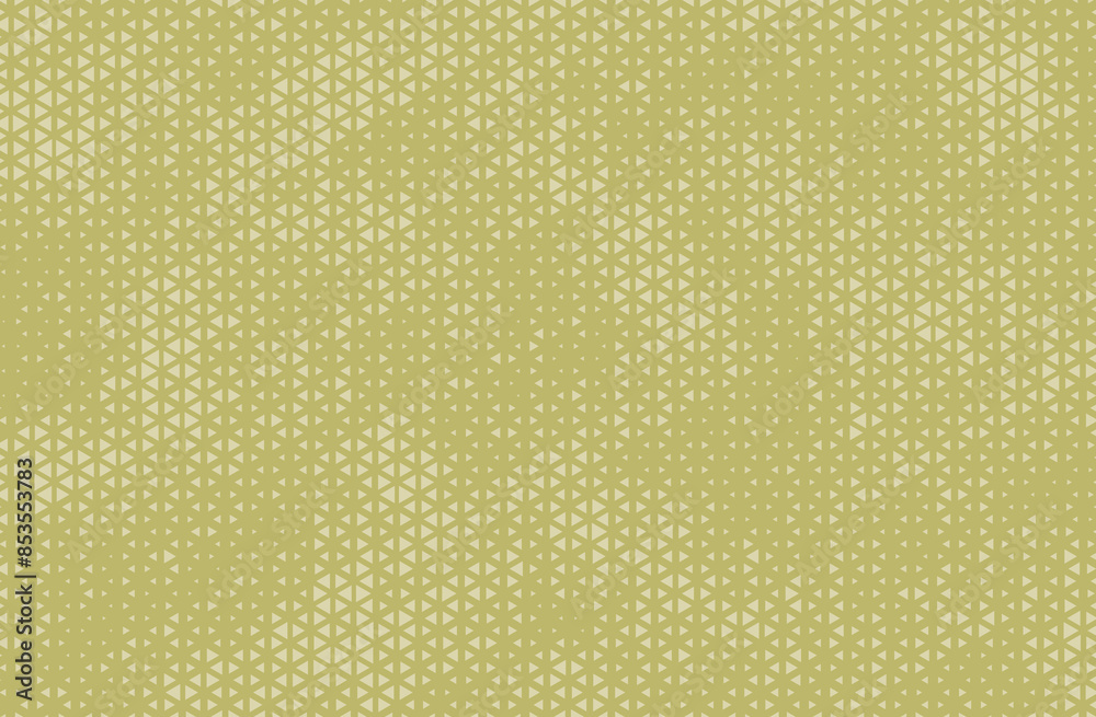Aufkleber Triangular Halftone Texture Retro wave Vector Geometric Technology Abstract Background. Half Tone Triangles Retro  Dark Khaki Colored Pattern. Minimal 80s Style Dynamic Tech Structure Wallpaper