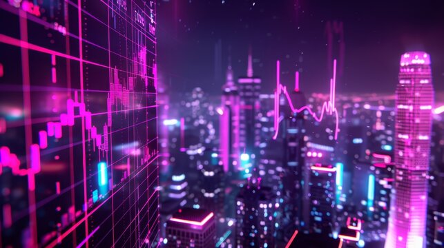 The Futuristic Financial City - Powered by Adobe